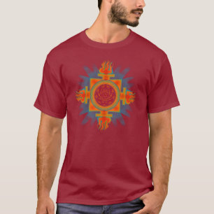 Feuer-Lotus-Auge yantra T-Shirt
