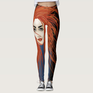 Feuer-Mädchen Leggings