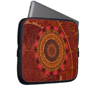 Feuer-Mandala-Laptop-Kasten Laptopschutzhülle