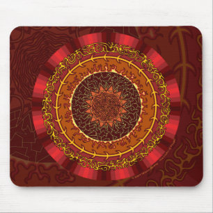 Feuer Mandala Mousepad
