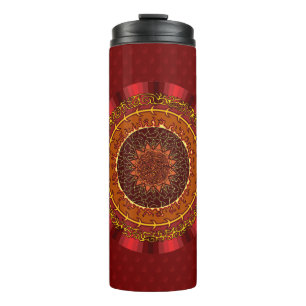 Feuer Mandala Thermal Tumbler Thermosbecher