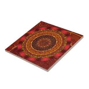 Feuer Mandala Tile Fliese