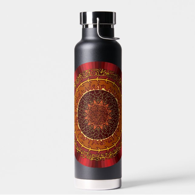 Feuer Mandala Trinkflasche (Links)
