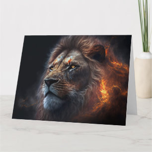Feuer Mane Lion Karte