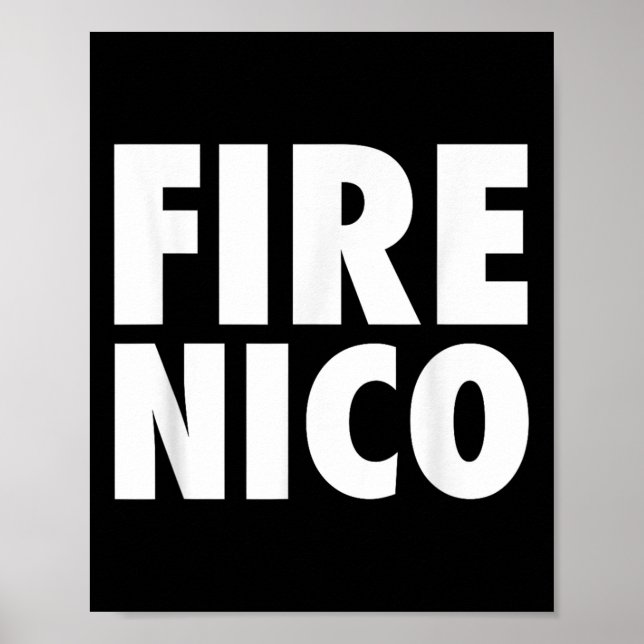 Feuer Nico Poster (Vorne)