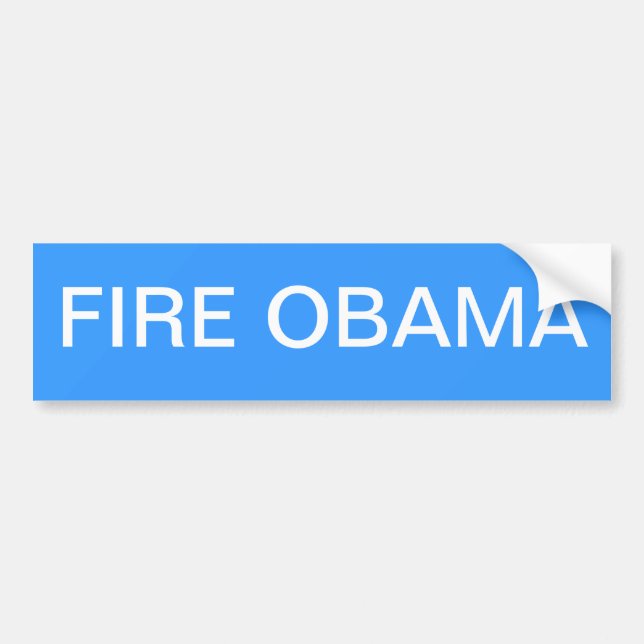 FEUER OBAMA AUTOAUFKLEBER (Vorne)