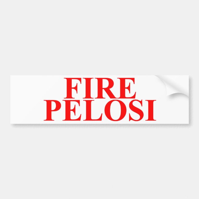 Feuer Pelosi Autoaufkleber (Vorne)