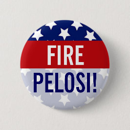 Feuer Pelosi, US Flagge Buttons