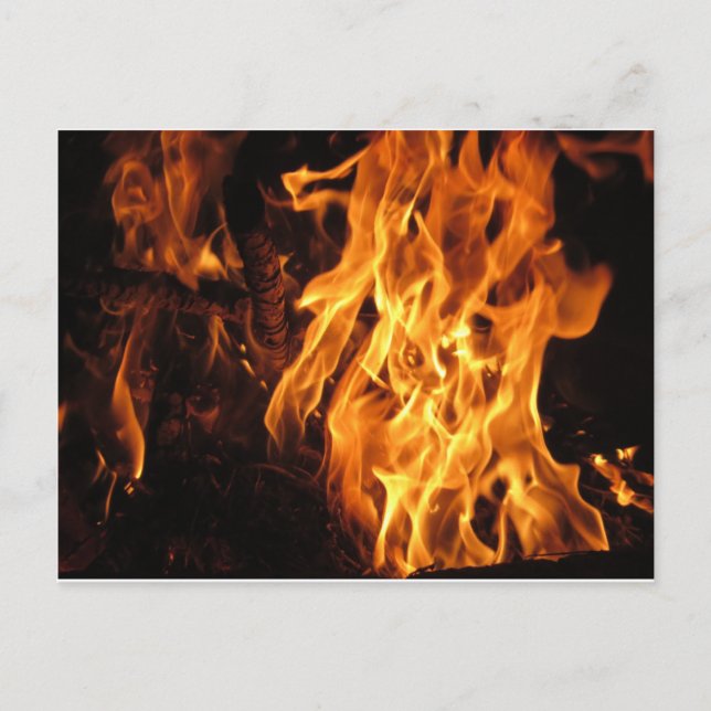 Feuer Postkarte (Vorderseite)