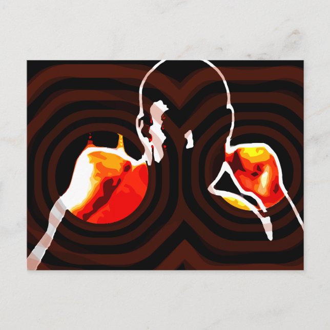 Feuer. Postkarte (Vorderseite)