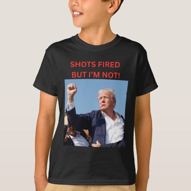 Feuer! Präsident Trump T-Shirt (Vorderseite)