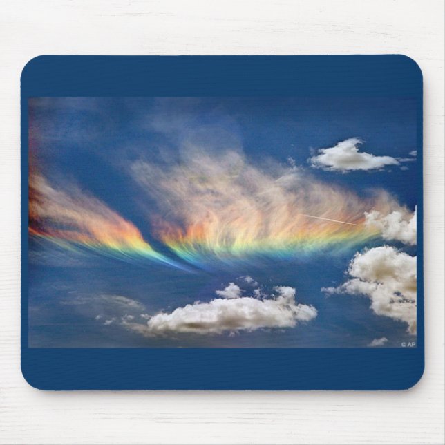 Feuer-Regenbogen Mousepad (Vorne)
