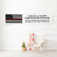 Feuer-Rettungs-themenorientiertes Flagge-lang Weiß