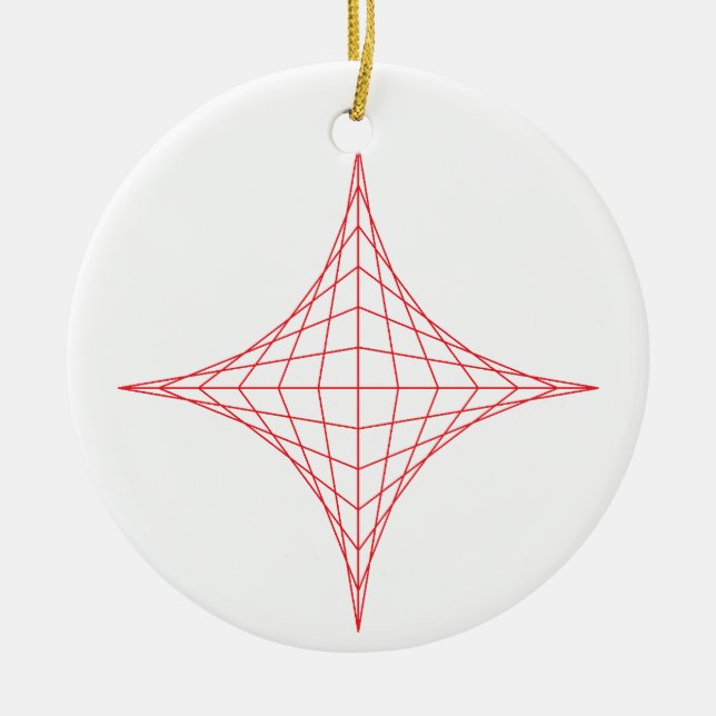 Feuer (rot) keramik ornament (Vorne)