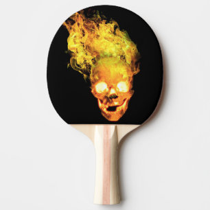 Feuer-Schädel-Flamme Tischtennis Schläger