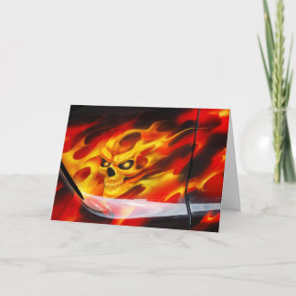 Feuer-Schädel-Karte Karte