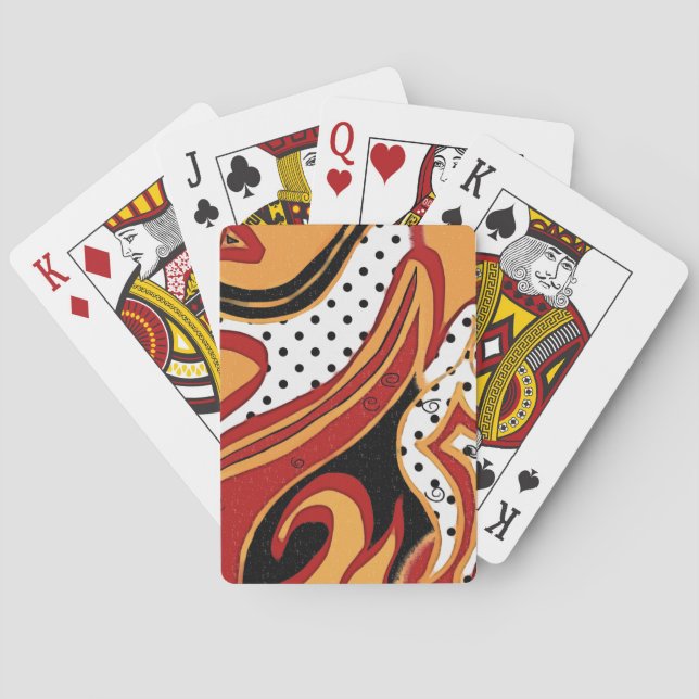 Feuer Spielkarten (Rückseite)