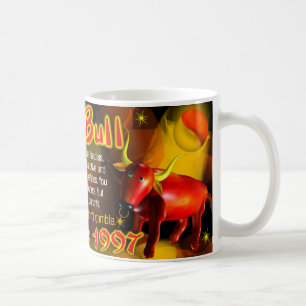 Feuer Stier geborenes 1937, 1997 Kaffeetasse