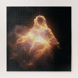 Feuer strahlender Geist in mystischer, unbekannter Puzzle