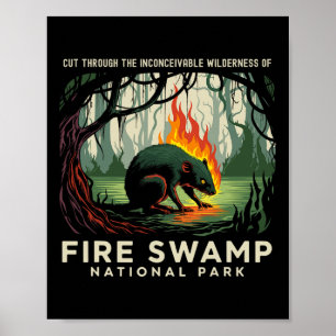 Feuer Sumpf Nationalpark Camping Wandern Berg Poster