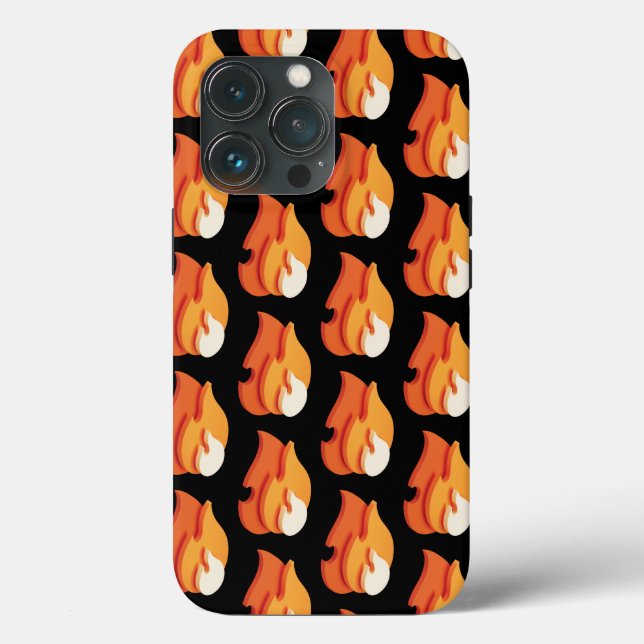 Feuer (Symbol für 3D-Flammen) Case-Mate iPhone Hülle (Rückseite)