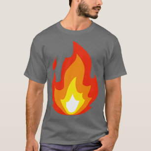 Feuer-Symbol-Illustration Flammen heiß T-Shirt