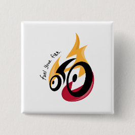 Feuer tanken. Radmotivation Button