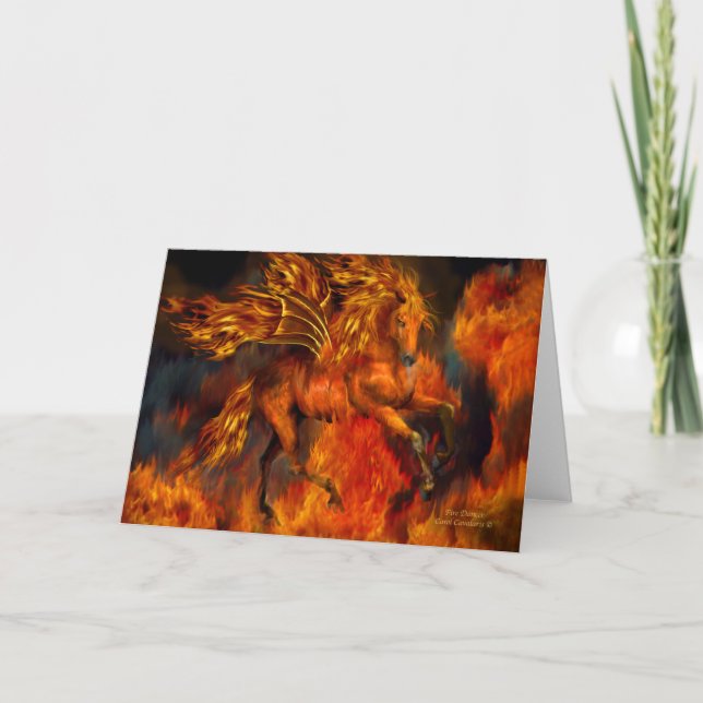 Feuer-Tänzer ArtCard Karte (Vorderseite)