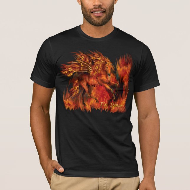 Feuer-Tänzer T-Shirt (Vorderseite)