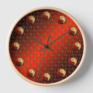 Feuer Tiger Uhr