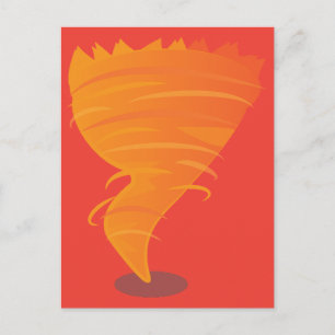 Feuer-Tornado Postkarte