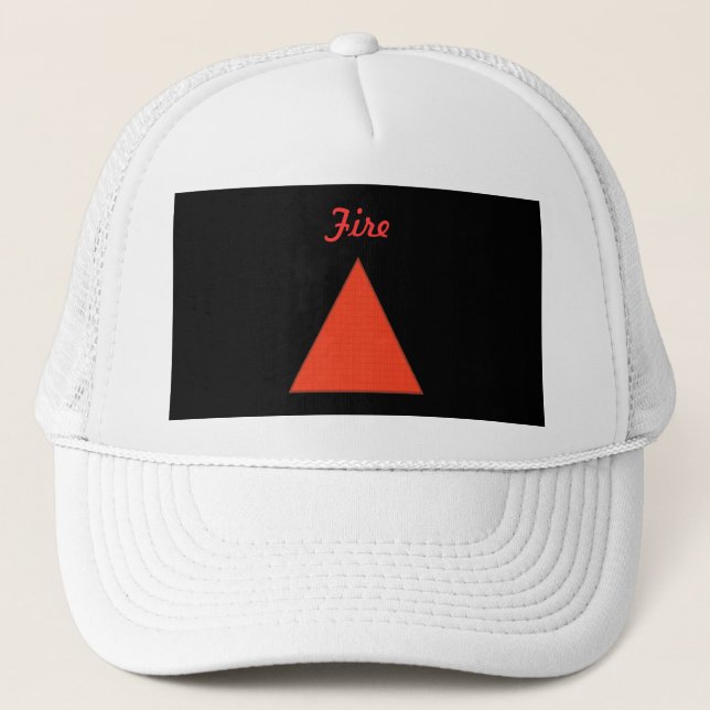 Feuer Truckerkappe (Vorderseite)