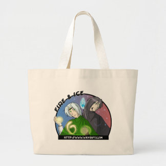 Feuer-u. Eis-Taschen-Tasche Jumbo Stoffbeutel