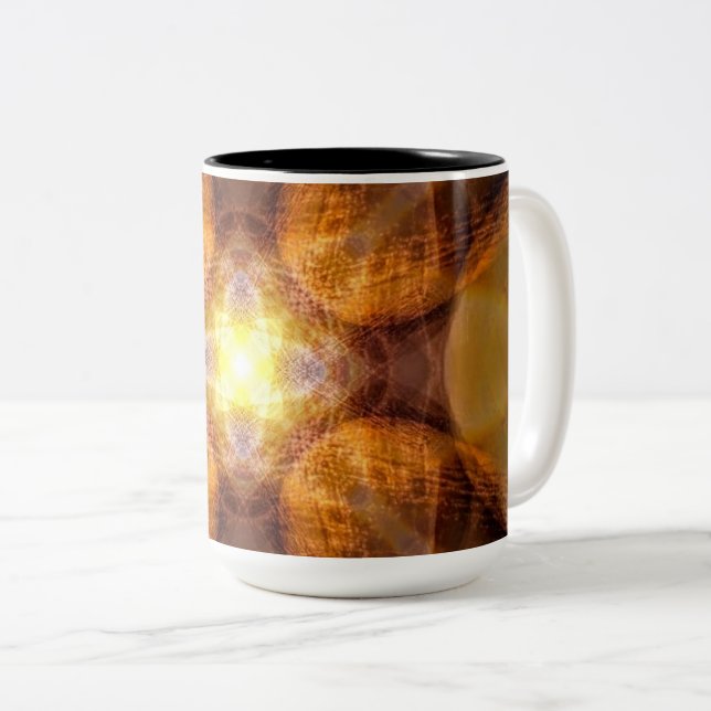Feuer u. Licht Zweifarbige Tasse (VorderseiteRechts)