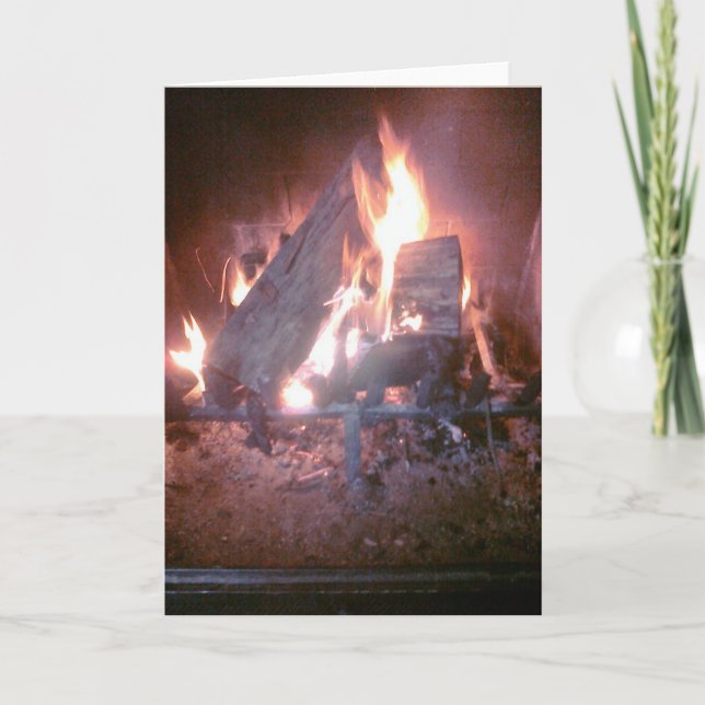 Feuer (unbedruckte Innenseite) Karte (Vorderseite)