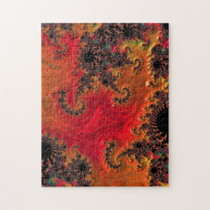 Feuer- und Beauty-Puzzle Puzzle