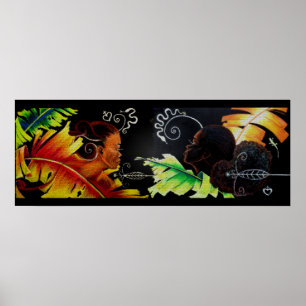 Feuer und Bliss - Mosaik Poster