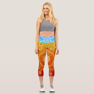 Feuer und Eis Capri Leggings