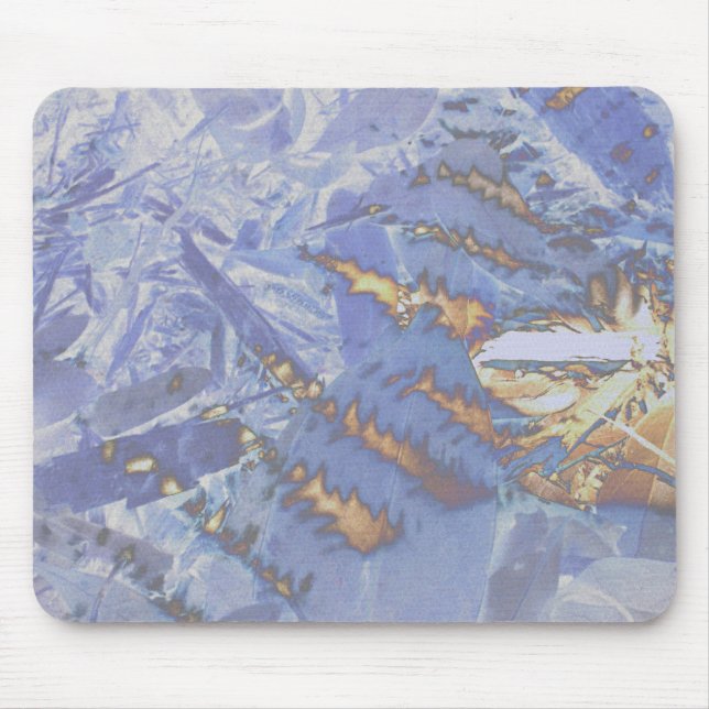 Feuer und Eis, digital abstrakt Mousepad (Vorne)