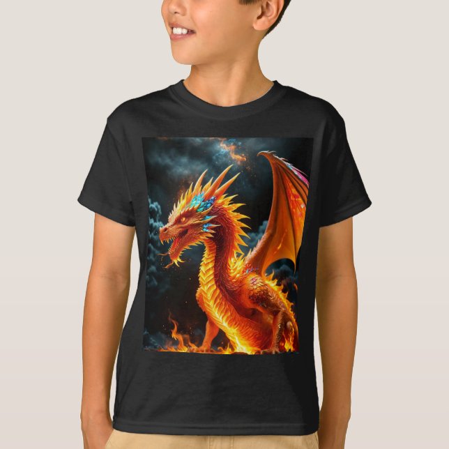 Feuer- und Eisdrache T-Shirt (Vorderseite)