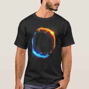 Feuer und Eisduell Dragons Vaporwave T-Shirt
