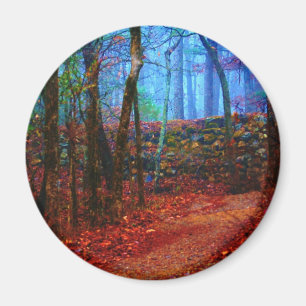 Feuer- und Eiswald-Ölgemälde-Geschenke Bekleidung Magnet