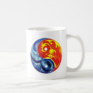 Feuer und Eiszeit Yin-Yang Tasse