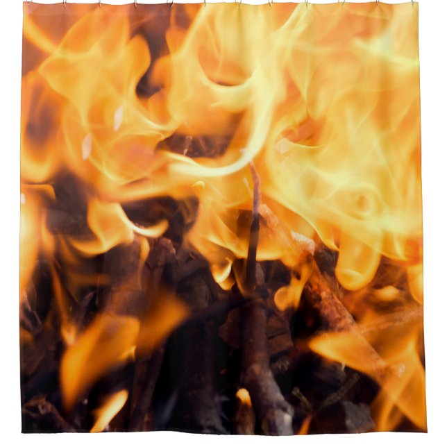 Feuer und Feuer Duschvorhang (Vorderseite)