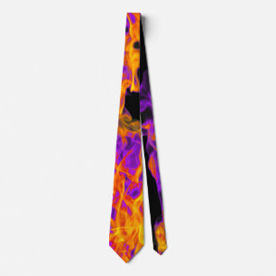 Feuer und Flamme Muster Neck Tie Krawatte