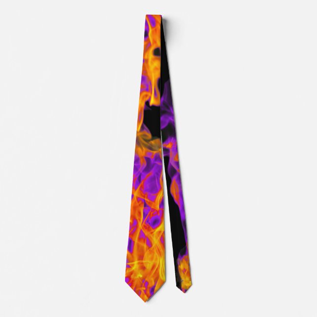 Feuer und Flamme Muster Neck Tie Krawatte (Vorderseite)