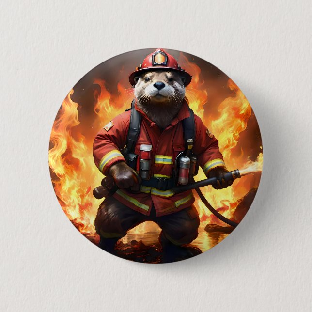 **"Feuer und Flammen: Der Hintergrund des Otter-Fe Button (Vorderseite)