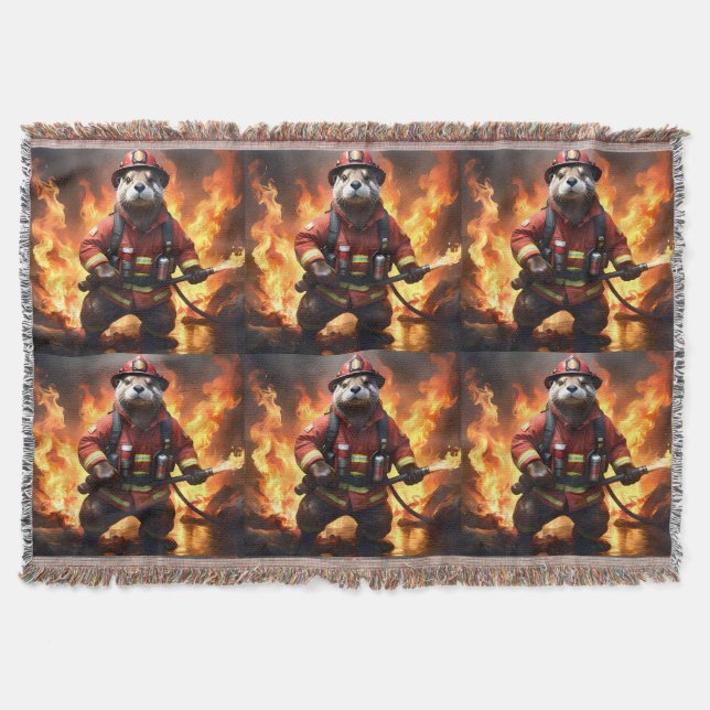 **"Feuer und Flammen: Der Hintergrund des Otter-Fe Decke (Vorderseite)