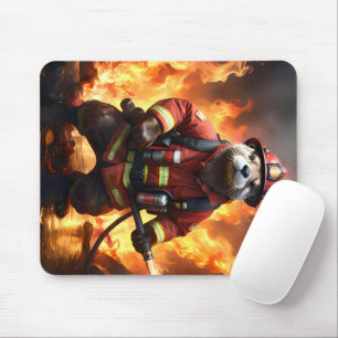 **"Feuer und Flammen: Der Hintergrund des Otter-Fe Mousepad