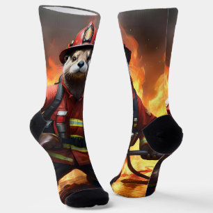 **"Feuer und Flammen: Der Hintergrund des Otter-Fe Socken